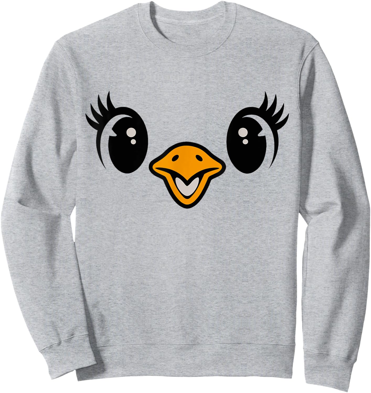 Halloween Chick Face Costume Kids Cute Baby Chicken Sweatshirt - Sweatshirt | Ash