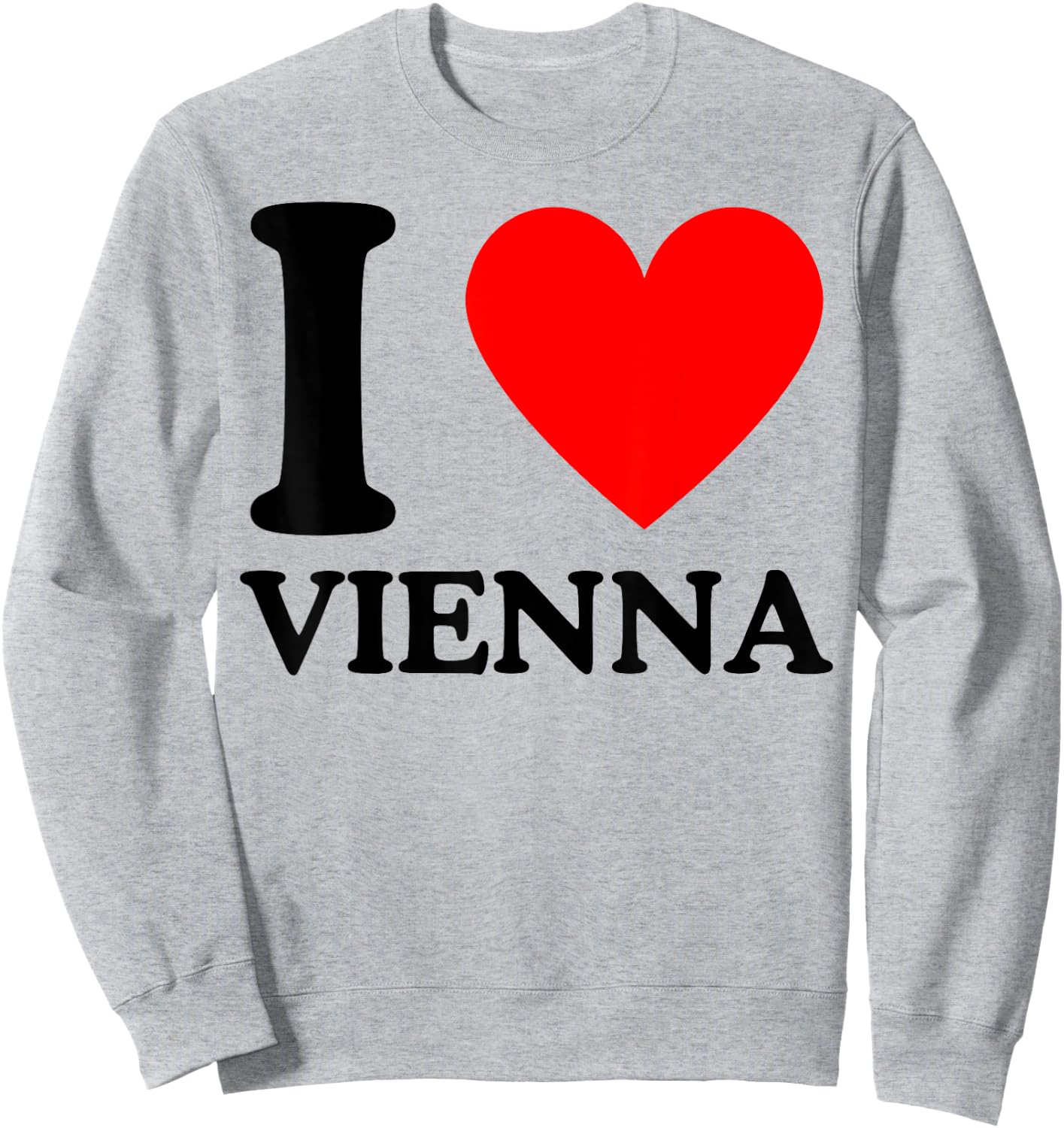 I Love Vienna - Ich liebe Wien Sweatshirt - Sweatshirt | Ash