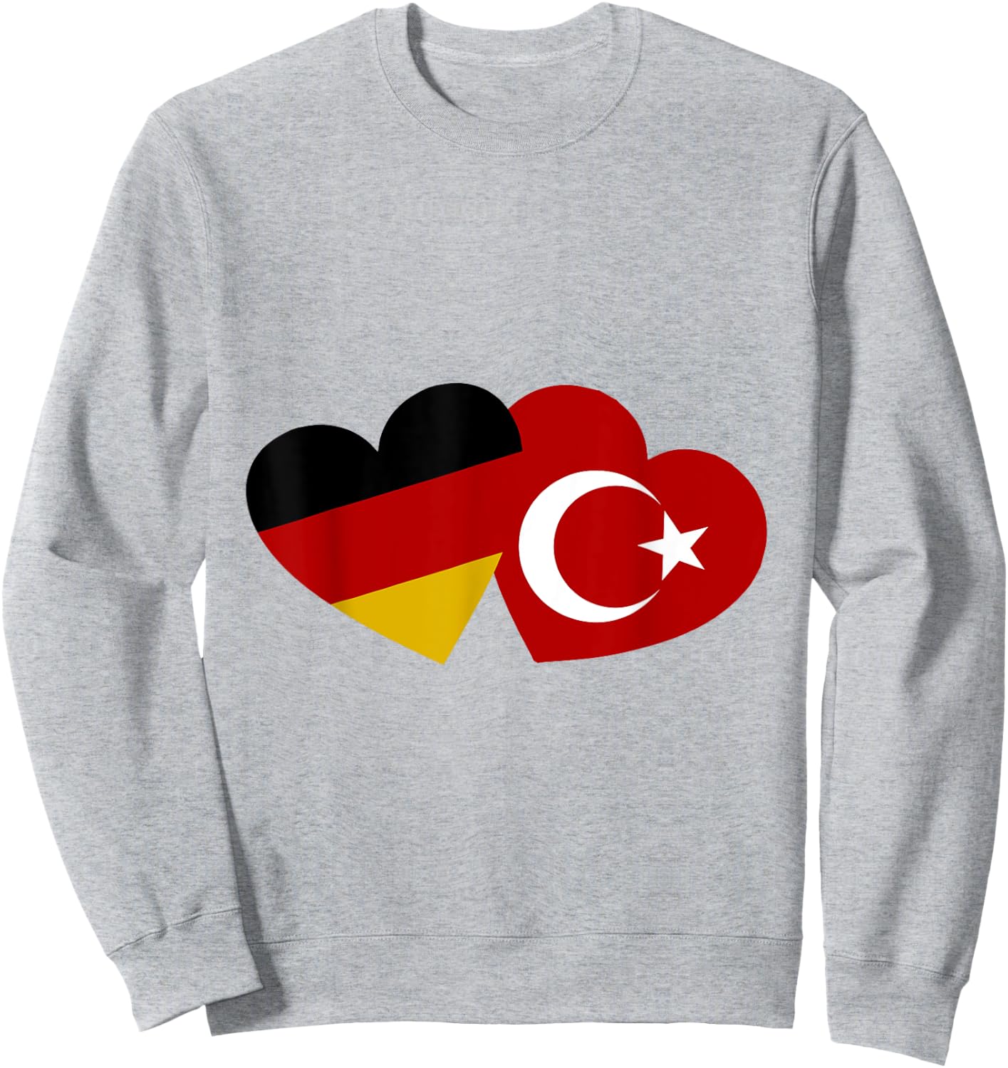 Türkische Deutsche Liebe und Freundschaft Sweatshirt - Sweatshirt | Ash