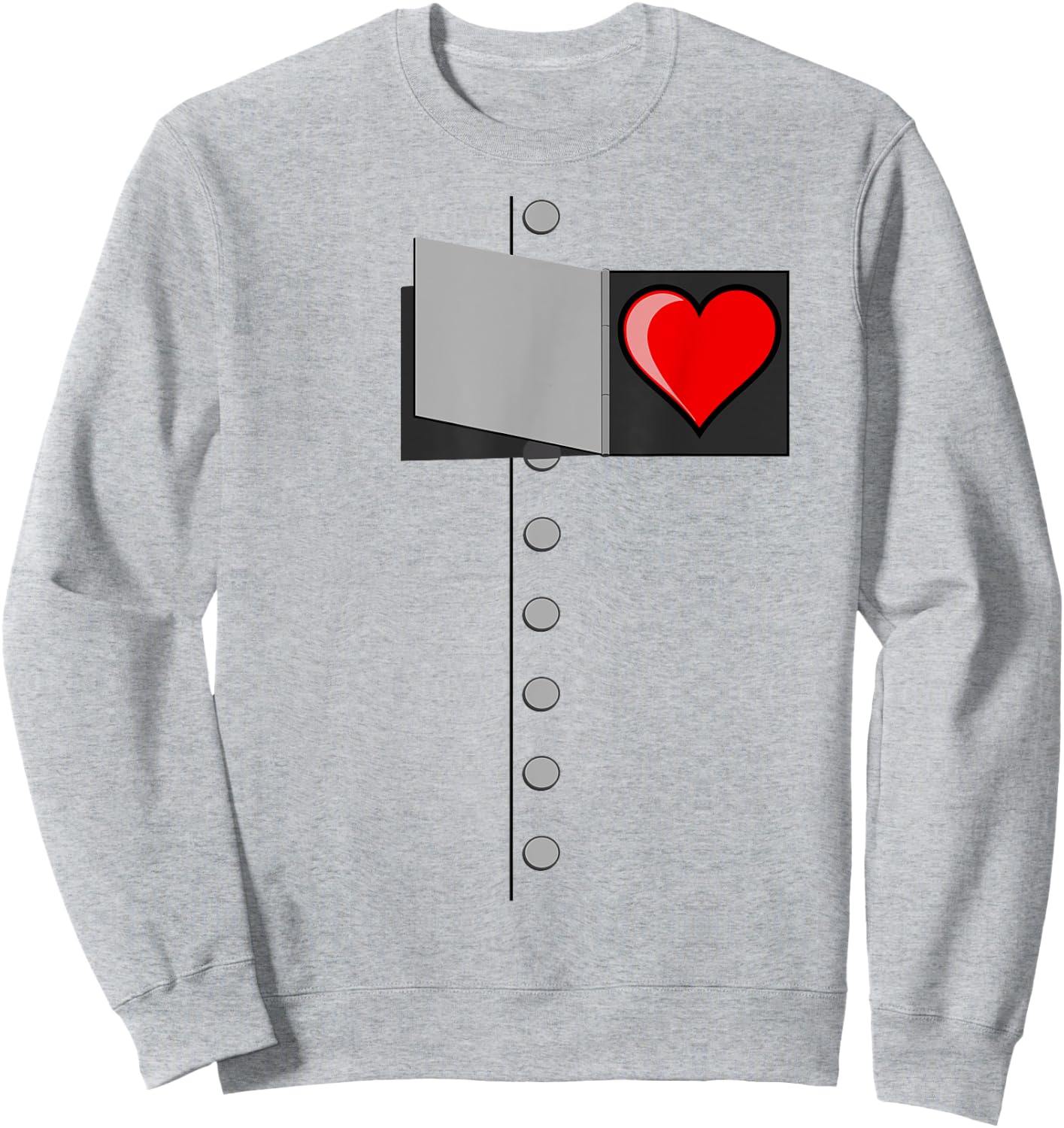 Tin Man Heart Halloween Wizard of OZ Tin Man Costume Sweatshirt - Sweatshirt | Ash