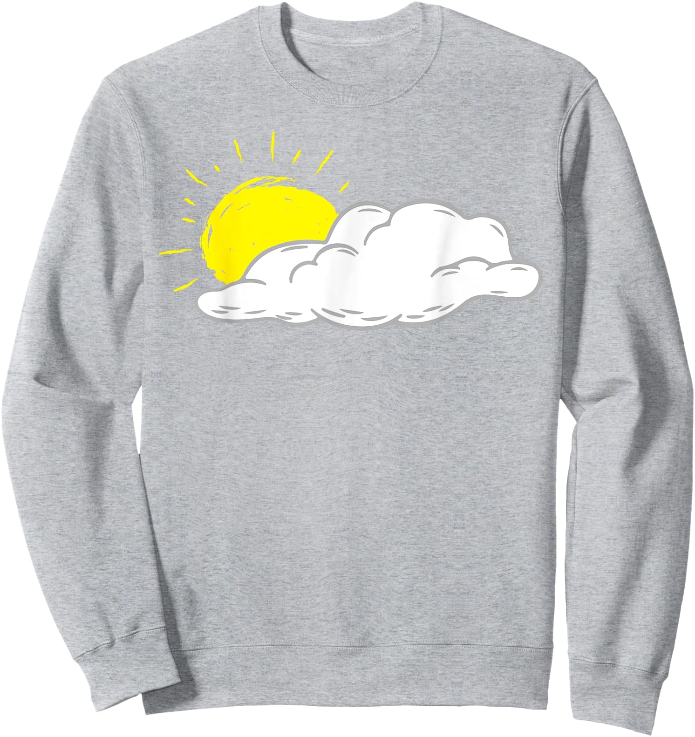 White Cloud With Sun Shining Men Women Kids Sweatshirt - Sweatshirt | Ash