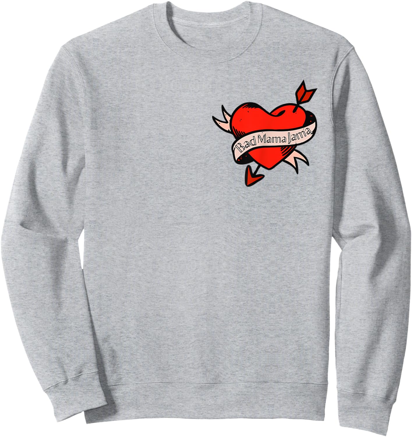 Retro Bad Mama Jama Sweatshirt - Sweatshirt | Ash