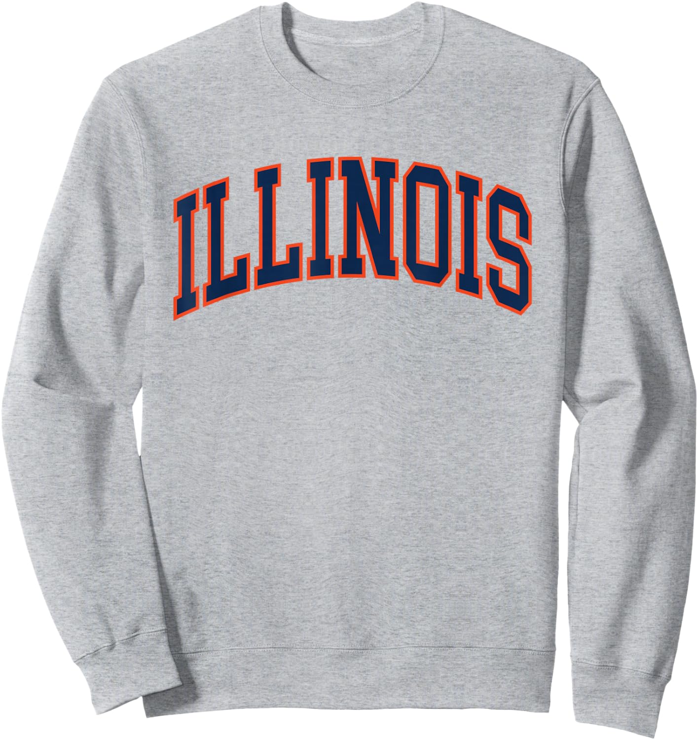 Retro Illinois Vintage Illinois Blue Orange Throwback IL Sweatshirt - Sweatshirt | Ash