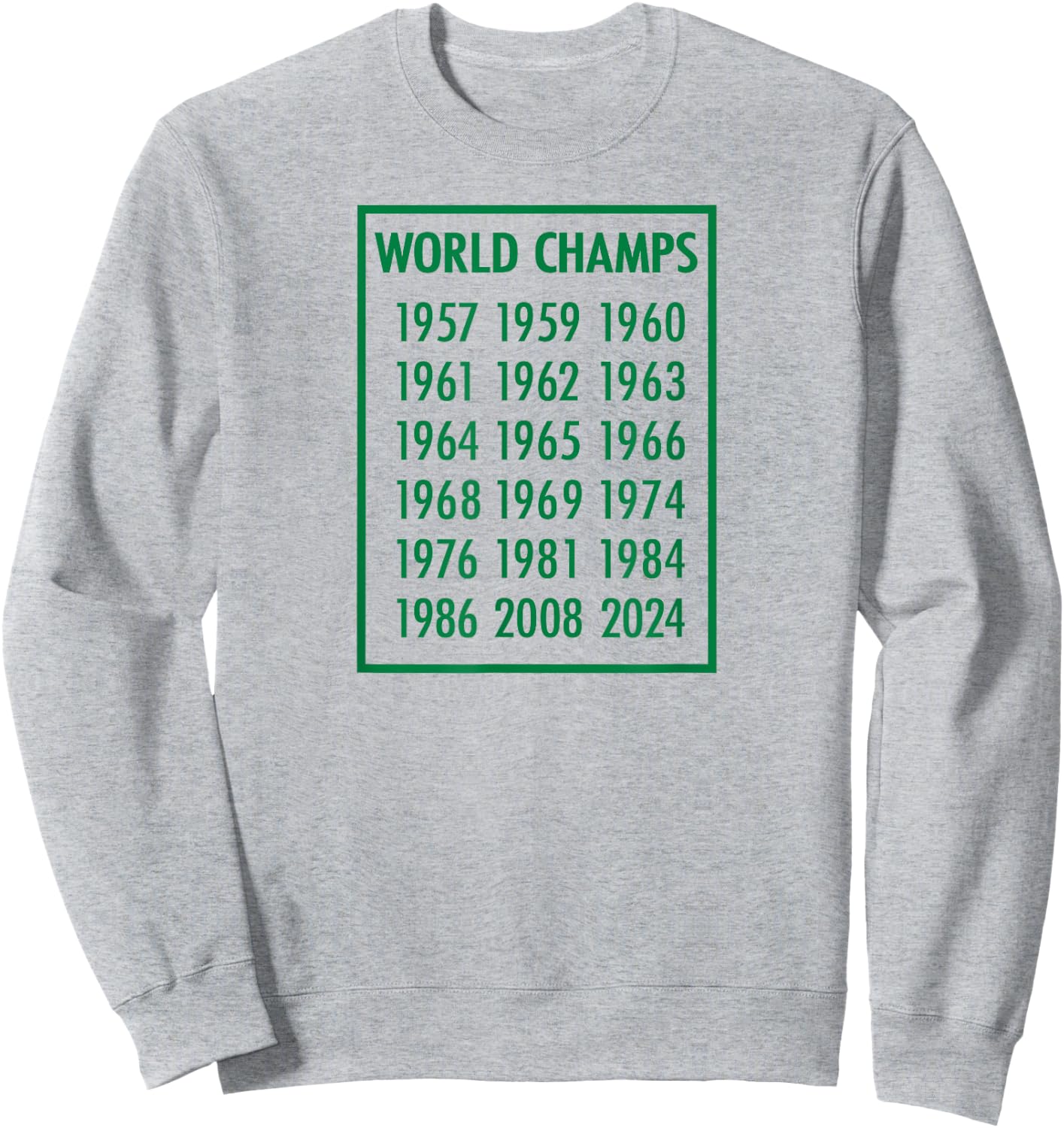 18-Time World Champions - Boston Basketball Sweatshirt - Sweatshirt | Ash