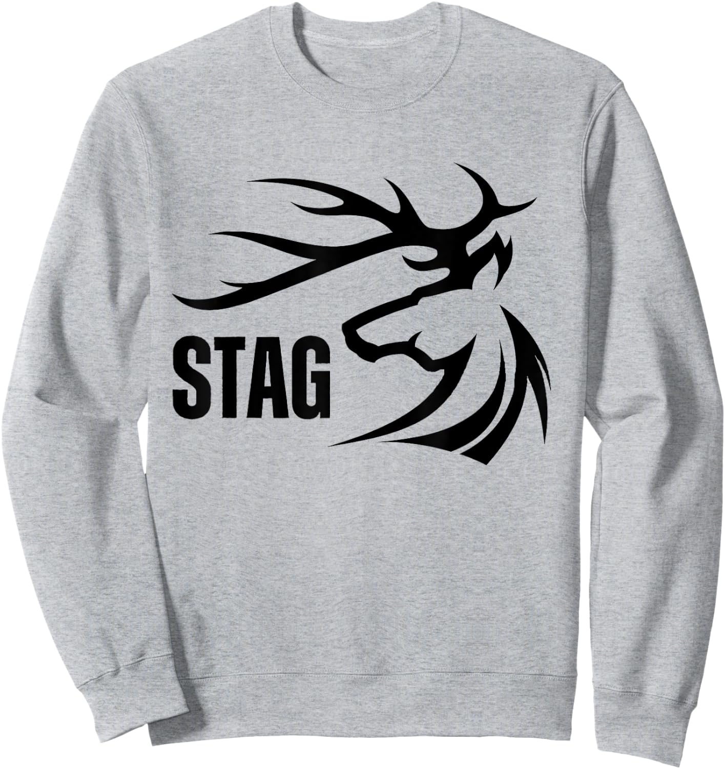 Stag Swinger Lifestyle Naughty Adult Graphic Sweatshirt - Sweatshirt | Ash