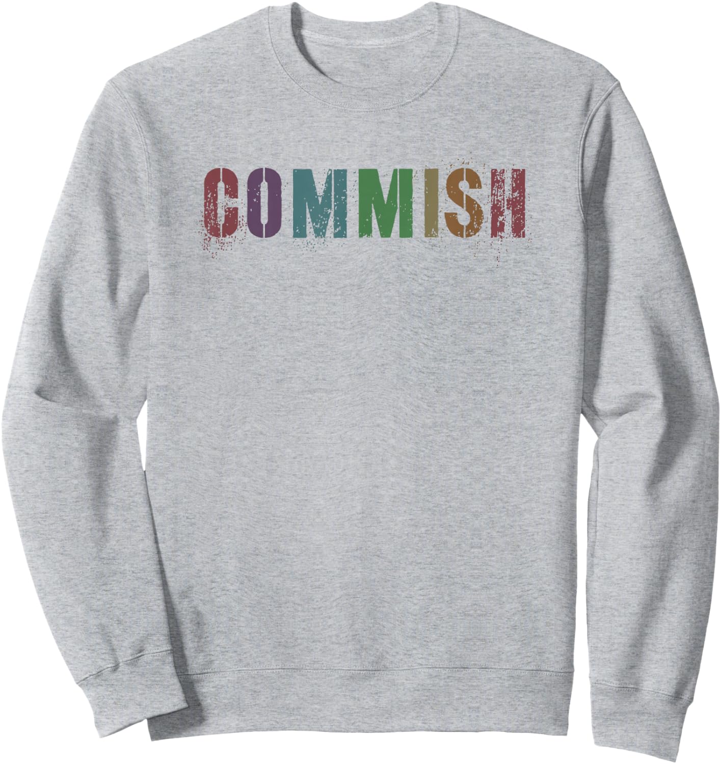 Vintage COMMISH Fantasy Football Commissioner Basketball Sweatshirt - Sweatshirt | Ash