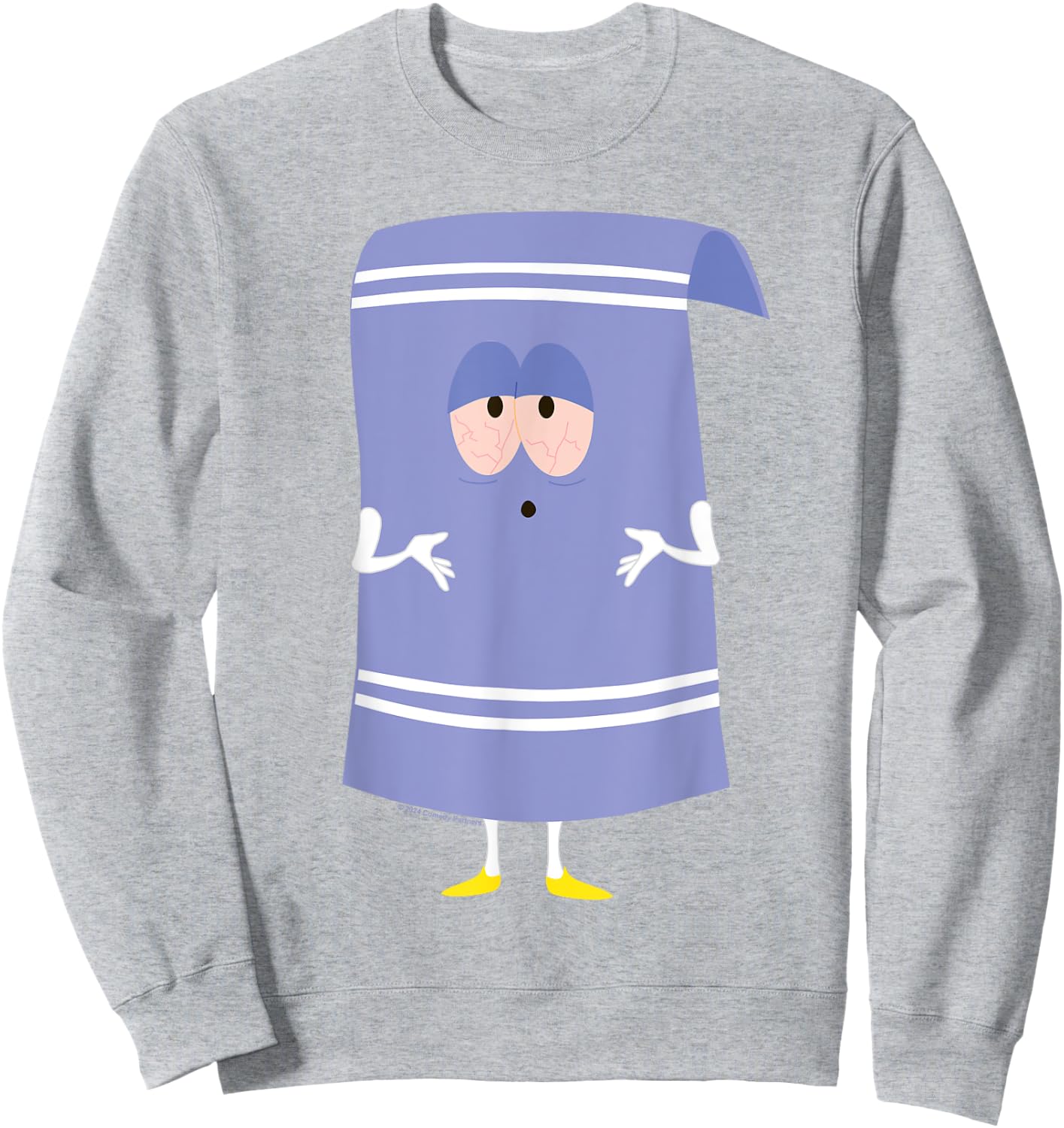 South Park Towelie Smile Face Halloween Sweatshirt - Sweatshirt | Ash