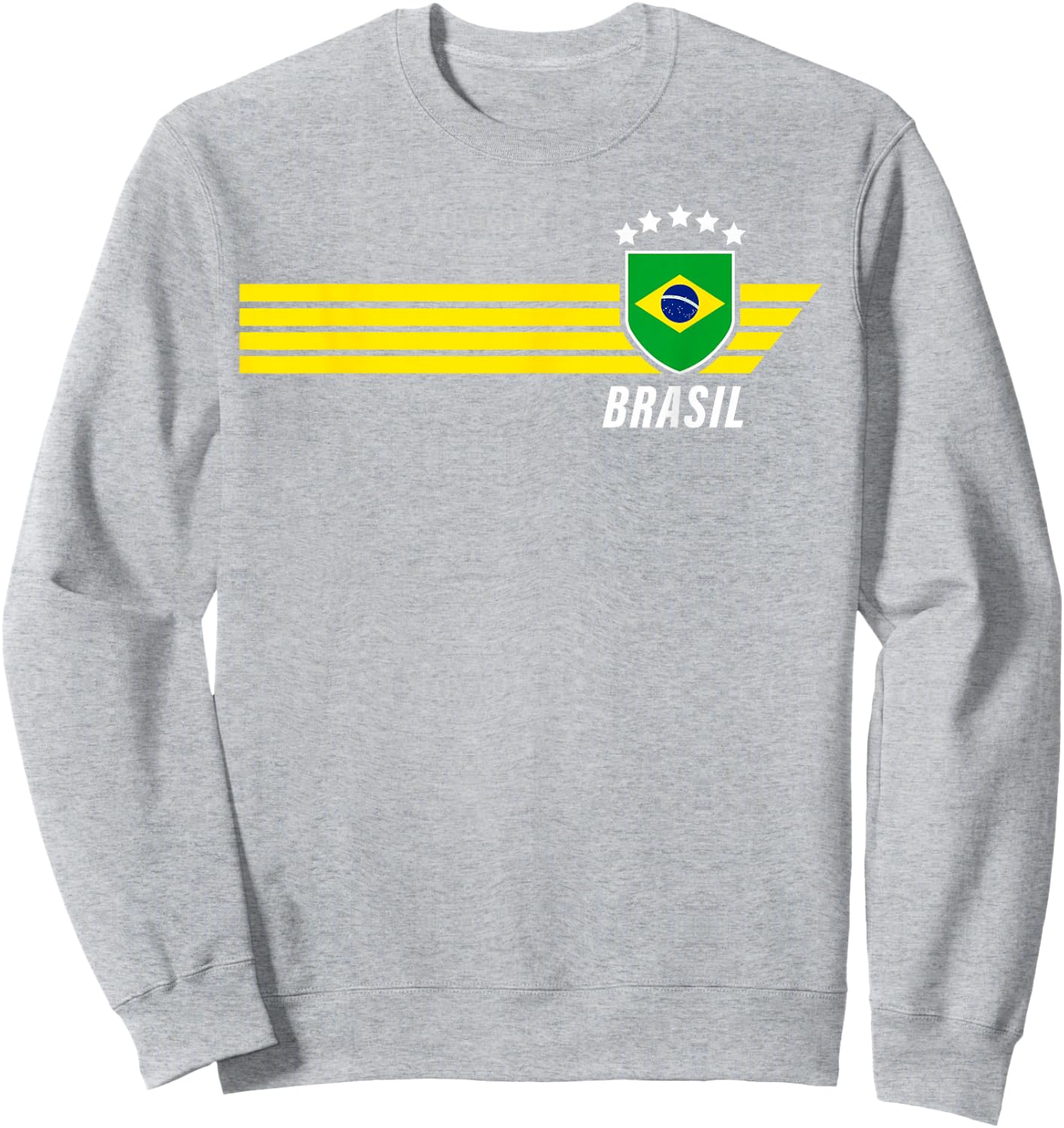 Brasilien Brasilien Seleção Brazilian Fußball Fan Trikot Sweatshirt - Sweatshirt | Ash