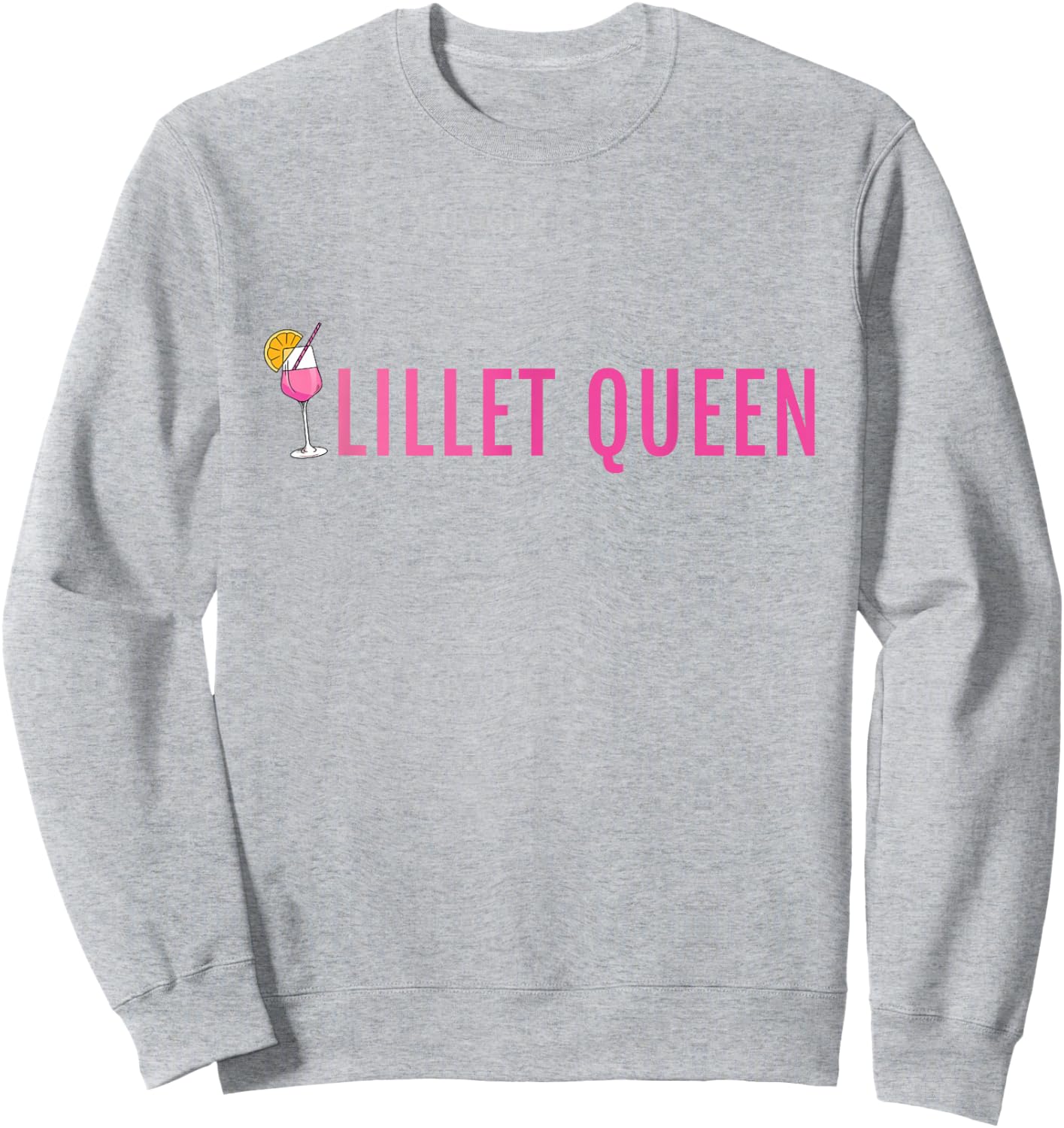 Lillet Queen Summer Alcohol Lillet , White Sweatshirt - Sweatshirt | Ash
