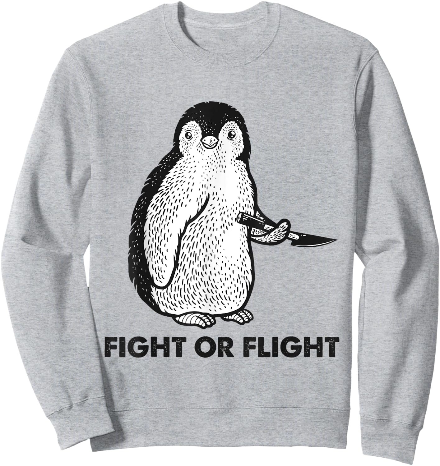 Jeu de mots amusant de pingouin Sweatshirt - Sweatshirt | Ash