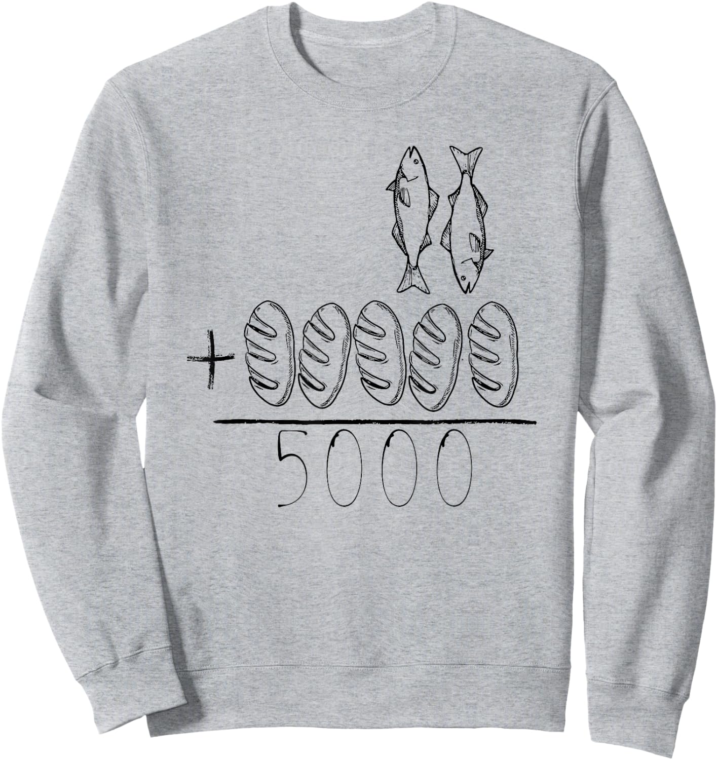 Jesus Feeds the 5000 Sweatshirt - Sweatshirt | Ash