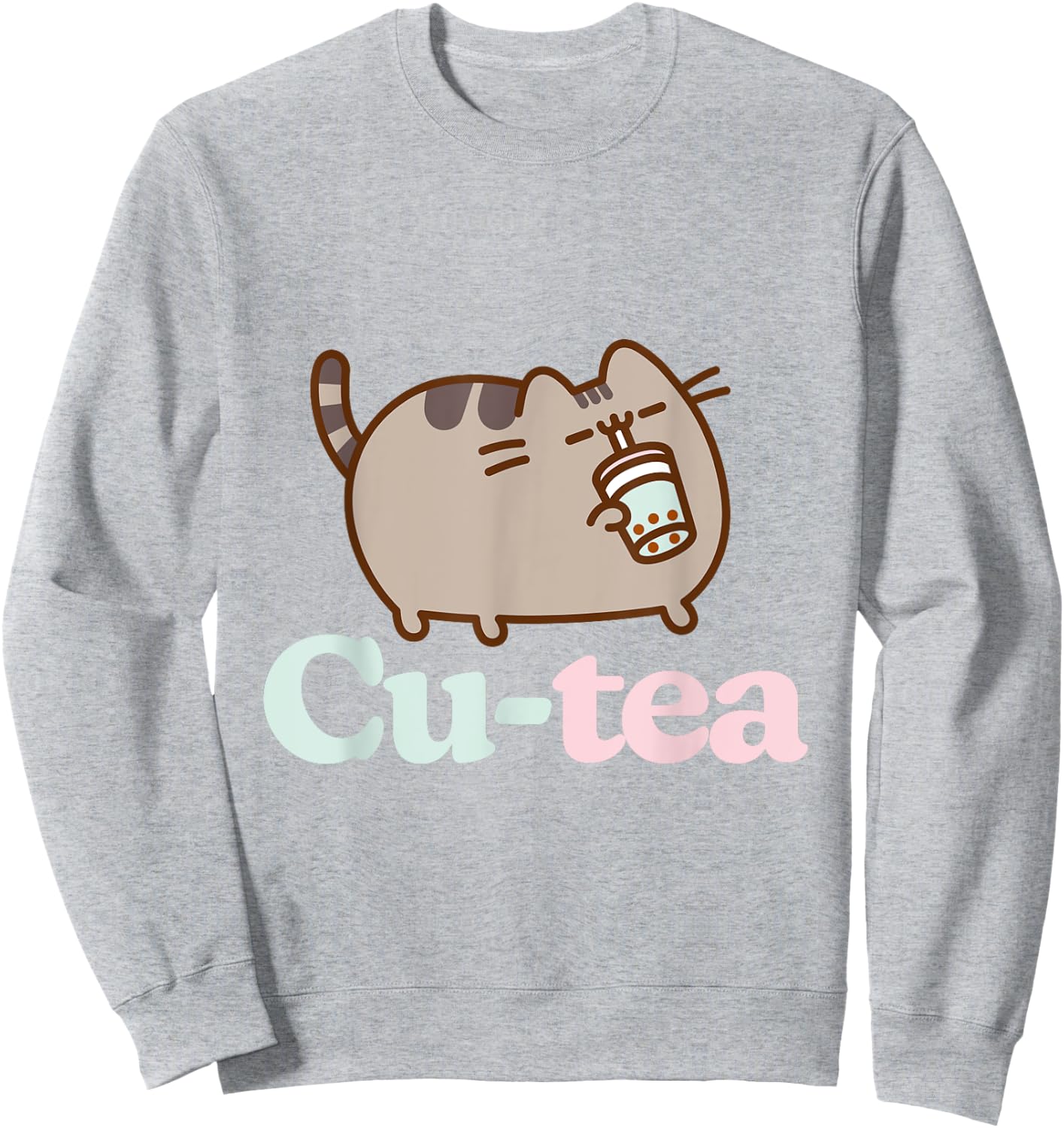 Pusheen Cu-Tea Boba Sweatshirt - Sweatshirt | Ash