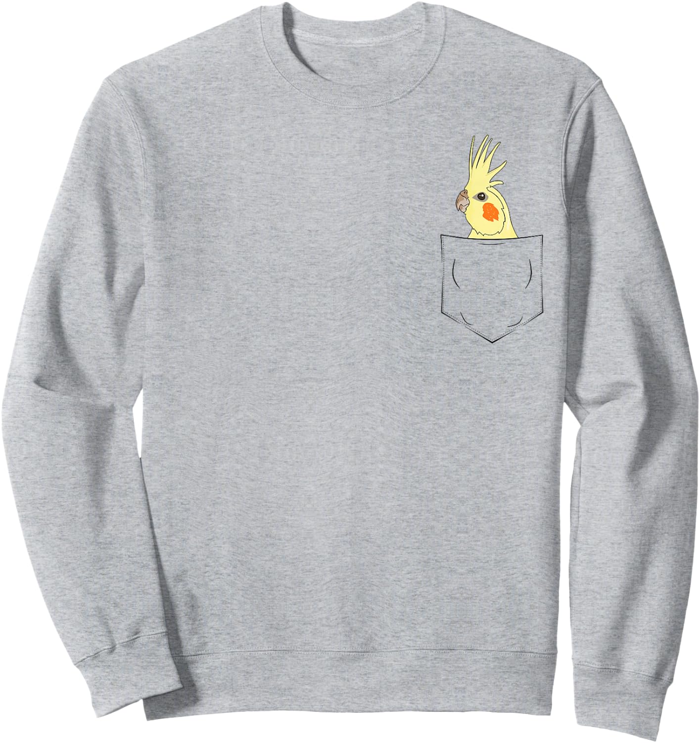 Lutino Cockatiel Bag Birds Gift Parakeets Sweatshirt - Sweatshirt | Ash