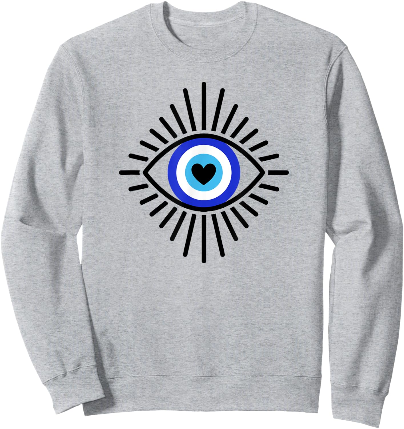 Evil Eye Spiritual Aesthetic Esoteric Mystical Theme Sweatshirt - Sweatshirt | Ash