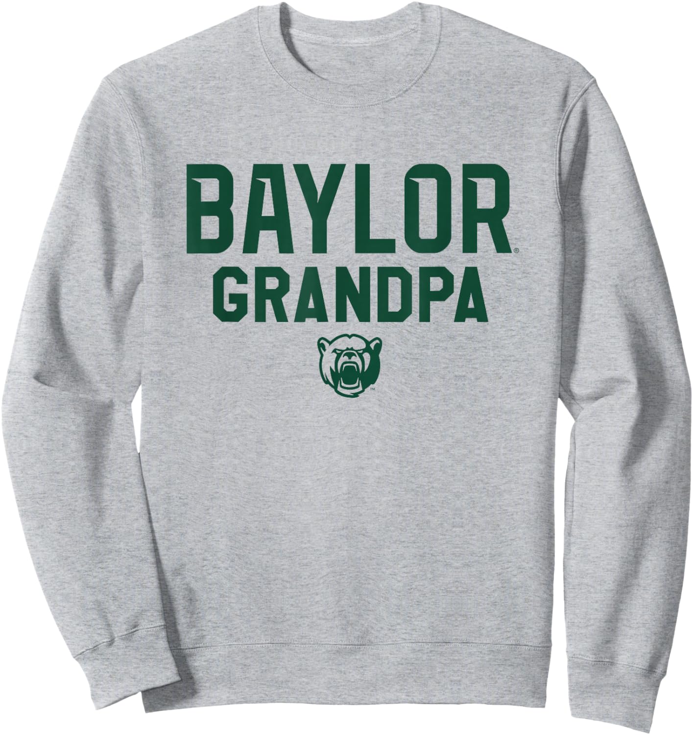 Baylor University Bears Grandpa Sweatshirt - Sweatshirt | Ash