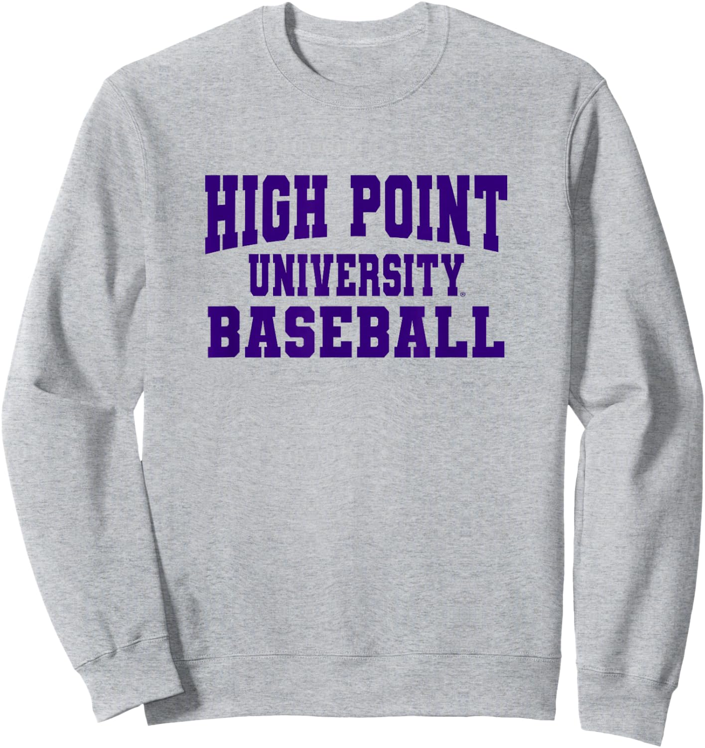 High Point University Panthers Baseball NCAA HP12 Sweatshirt - Sweatshirt | Ash