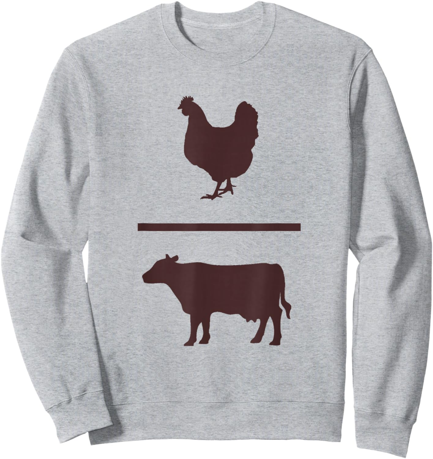 Brown Chicken Brown Cow Sweatshirt - Sweatshirt | Ash