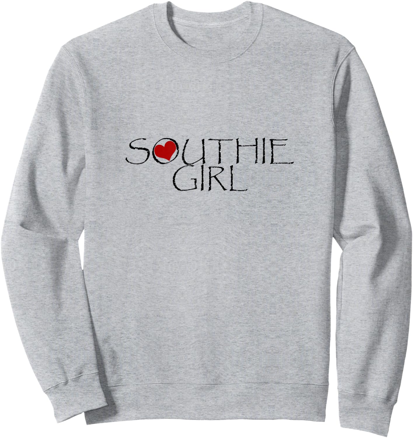 Southie Girl - With Heart Sweatshirt - Sweatshirt | Ash