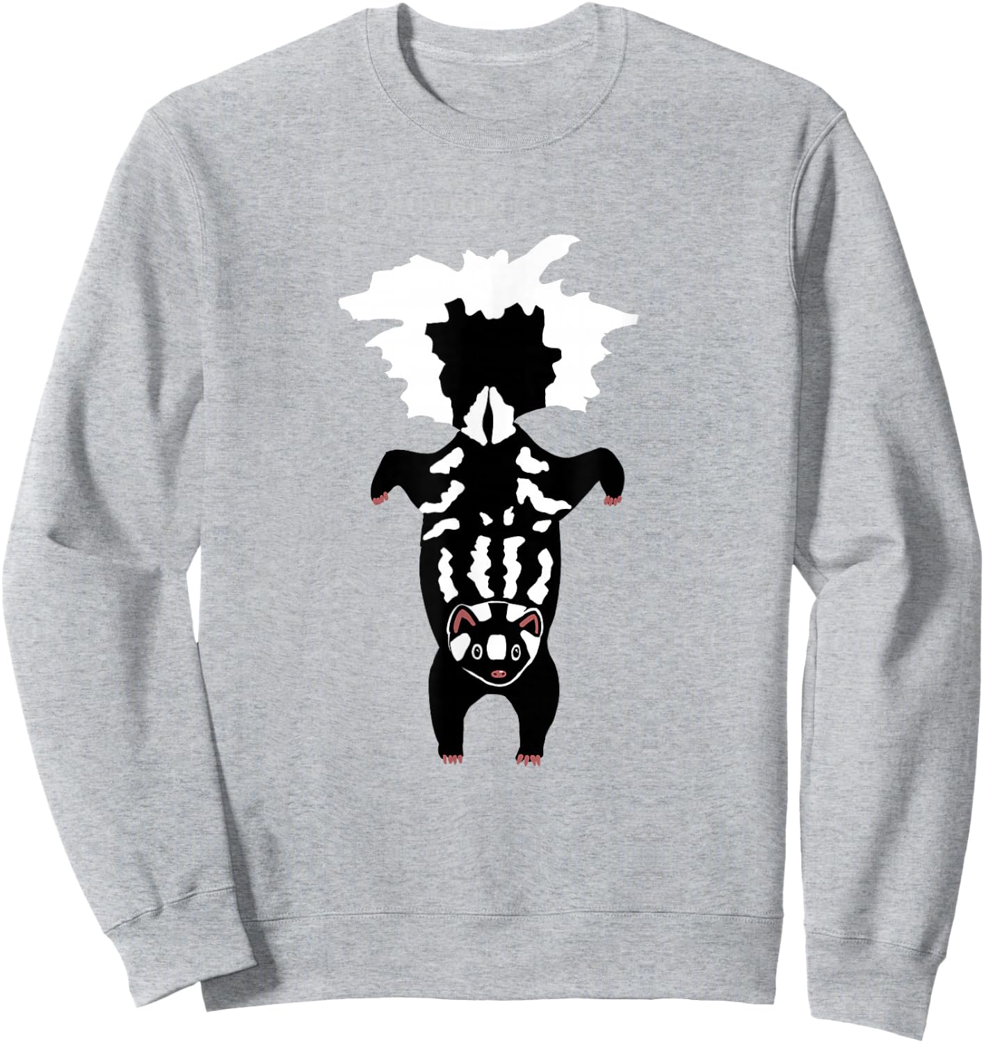 Adorable Spotted Skunk Handstand Sweatshirt - Sweatshirt | Ash