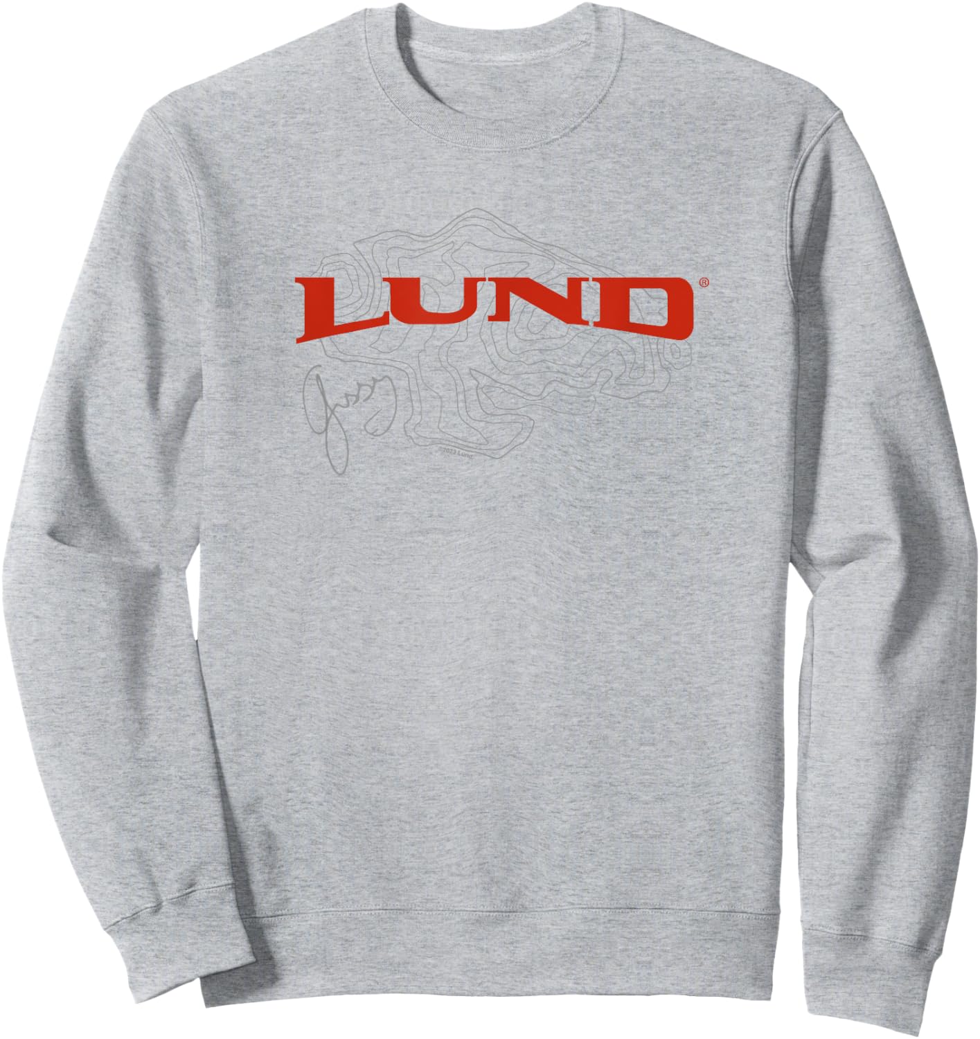 Lund Fish Finder Logo White Sweatshirt - Sweatshirt | Ash