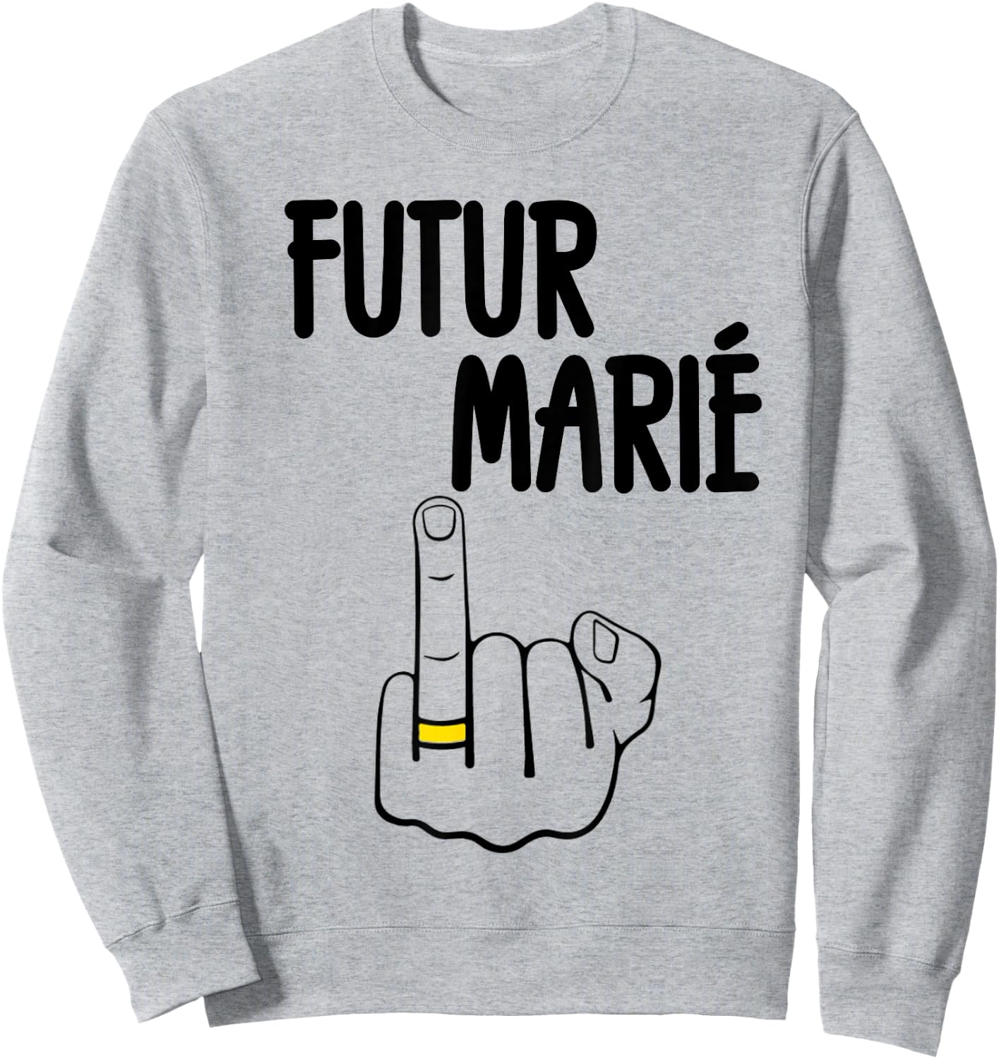 Futur Marié Enterrement Vie De Garçon EVG Humour , white, S Sweatshirt - Sweatshirt | Ash