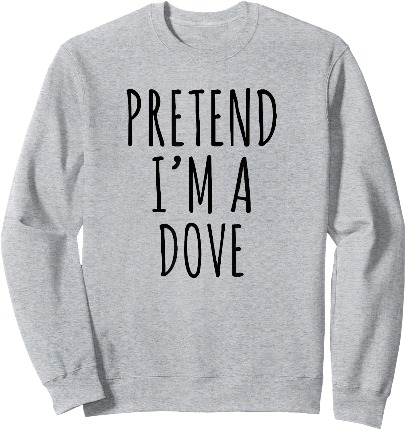 Lazy Halloween Costume Pretend I'm A Dove Simple Sweatshirt - Sweatshirt | Ash