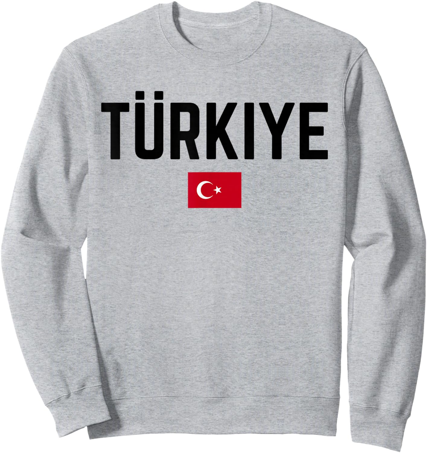 TÜRKIYE Flag | Men Women Kids | TURKEY TÜRKIYE Sweatshirt - Sweatshirt | Ash