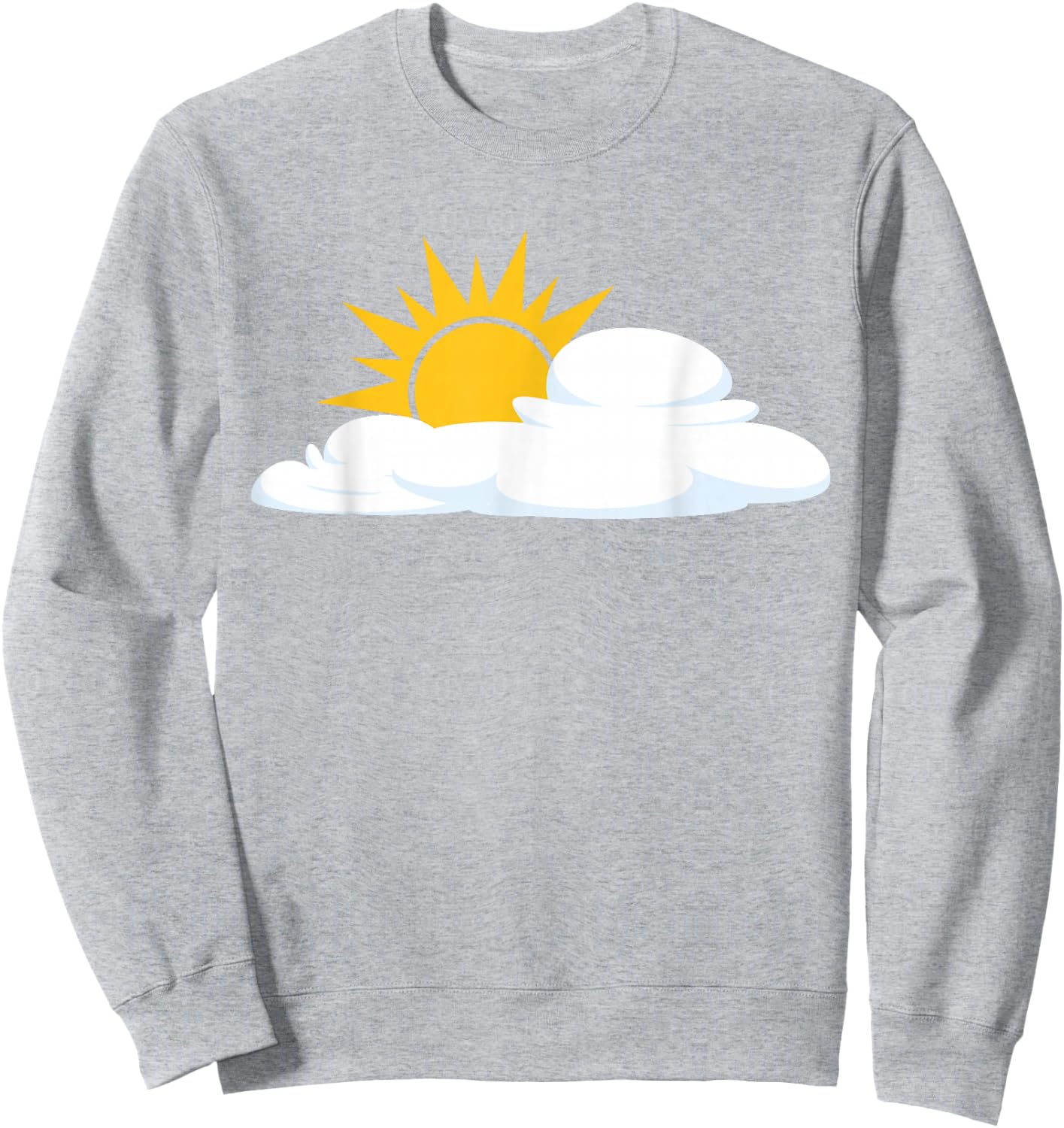 White Cloud with Sunshine , blue Sweatshirt - Sweatshirt | Ash