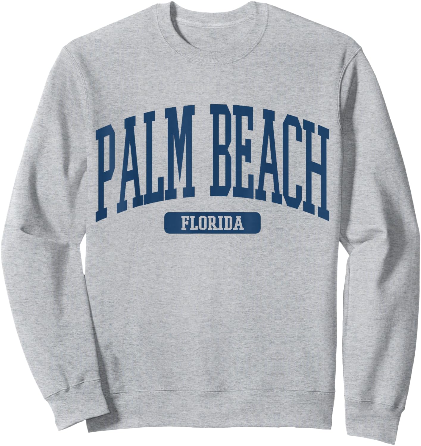 Palm Beach Florida Souvenir Beach Classic, Minimalist Sweatshirt - Sweatshirt | Ash