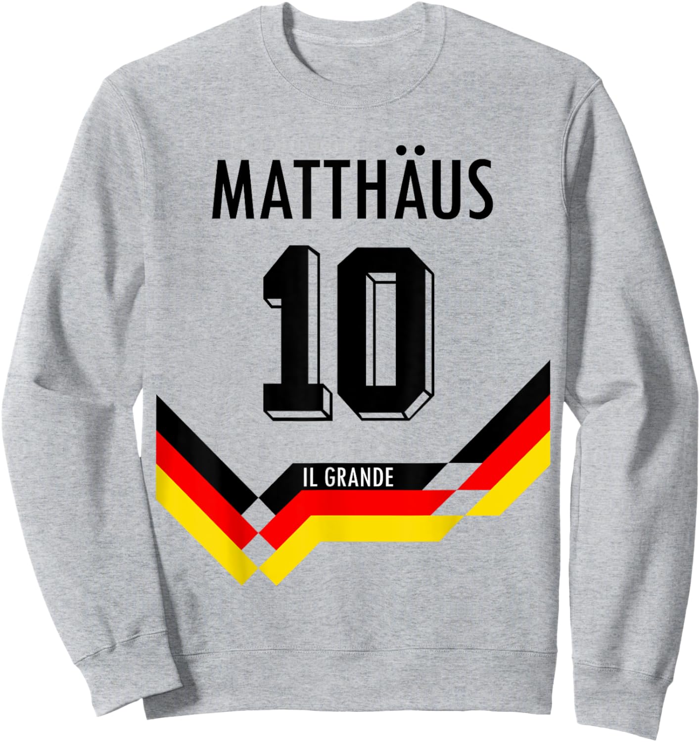 Matthäus #10 Deutschland Fußball Fans Sweatshirt - Sweatshirt | Ash