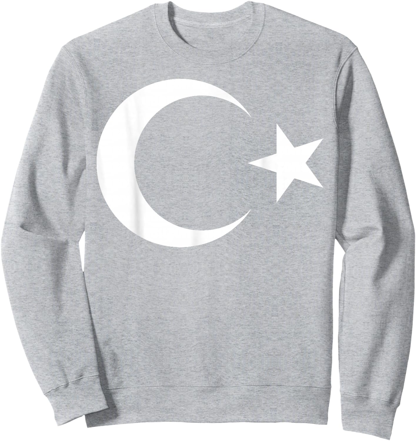 Turkish Flag Turkey Bayragi Türkiye Crescent Moon And Star Sweatshirt - Sweatshirt | Ash