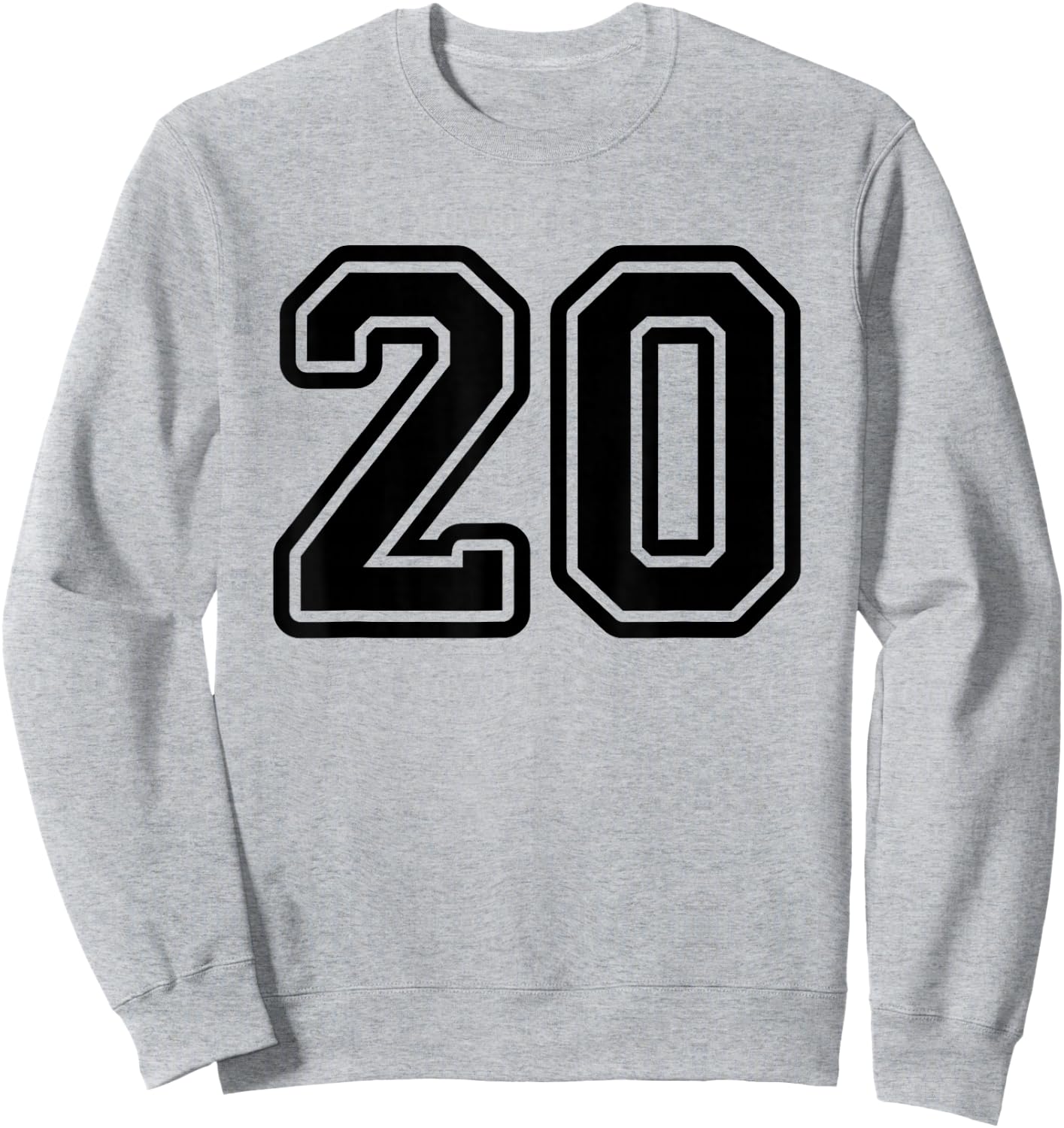 Sport Team Number #20 Sweatshirt - Sweatshirt | Ash