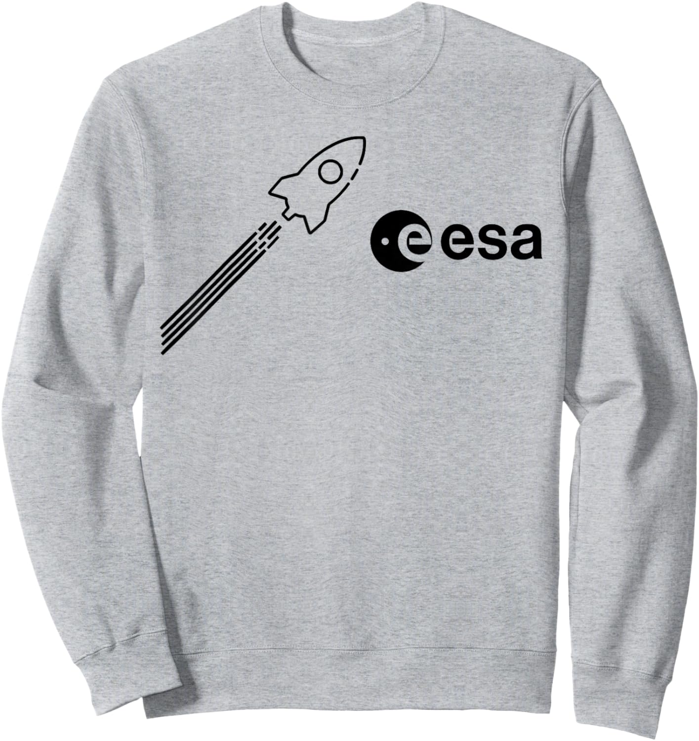 ESA European Space Agency Rocket Start Logo , gray Sweatshirt - Sweatshirt | Ash