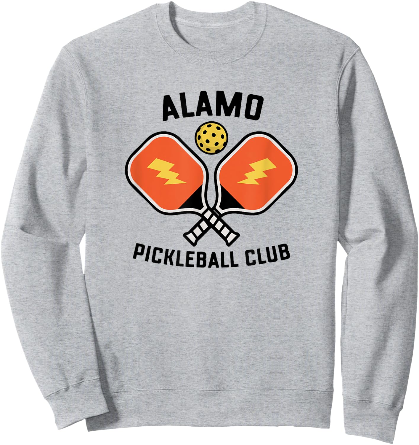 Alamo Pickleball Club Pickle Ball Team Retro Sweatshirt - Sweatshirt | Ash