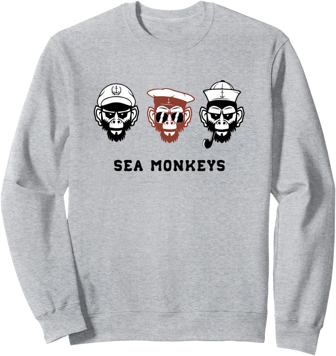 Sea Monkeys Ship Captain Funny Shirt Sweatshirt - Sweatshirt | Ash