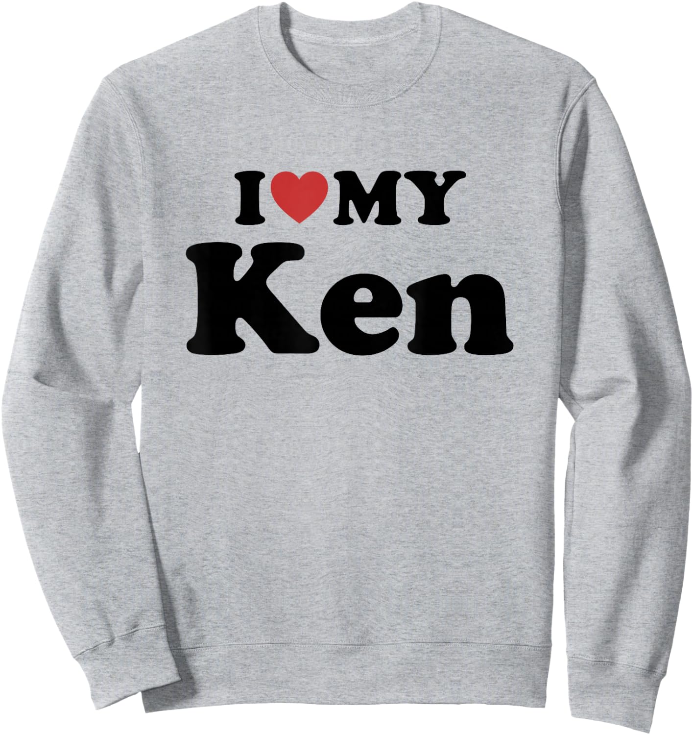 I Love My Ken Prénom Assorti Couple Sweatshirt - Sweatshirt | Ash