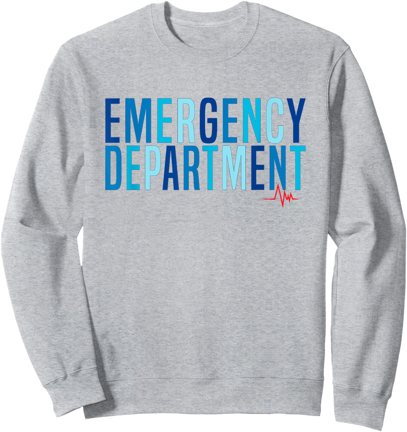 Vintage Emergency Department Emergency Room Nurse Healthcare Sweatshirt - Sweatshirt | Ash