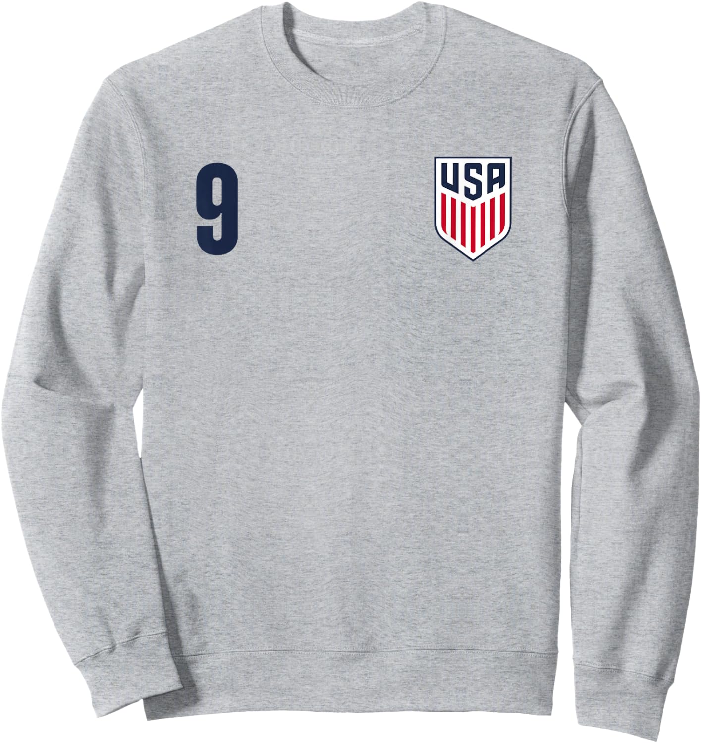 Officially Licensed US Soccer Ricardo Pepi, Legacy #9 Sweatshirt - Sweatshirt | Ash