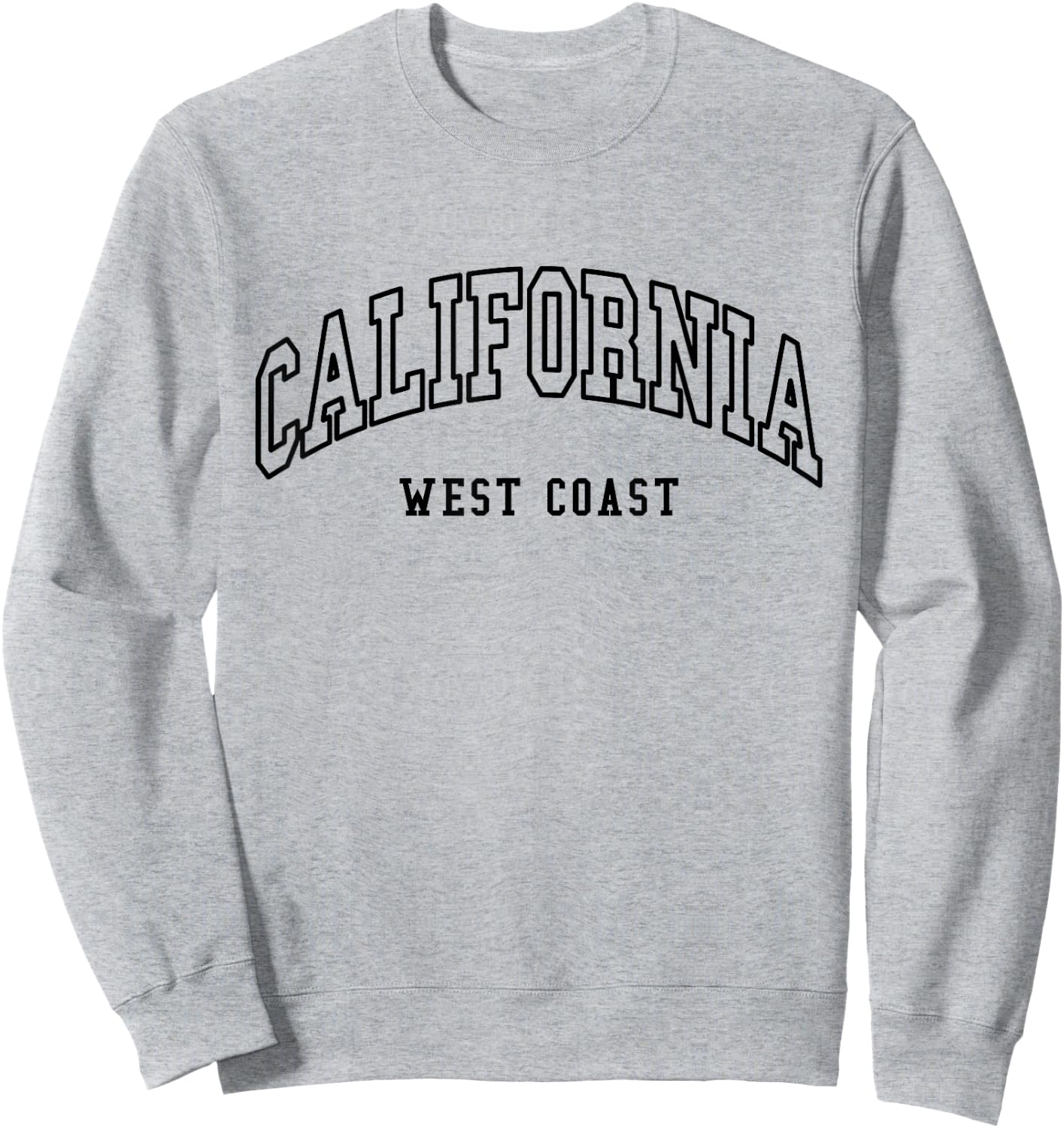 California - West Coast - Throwback Design - Classic Sweatshirt - Sweatshirt | Ash