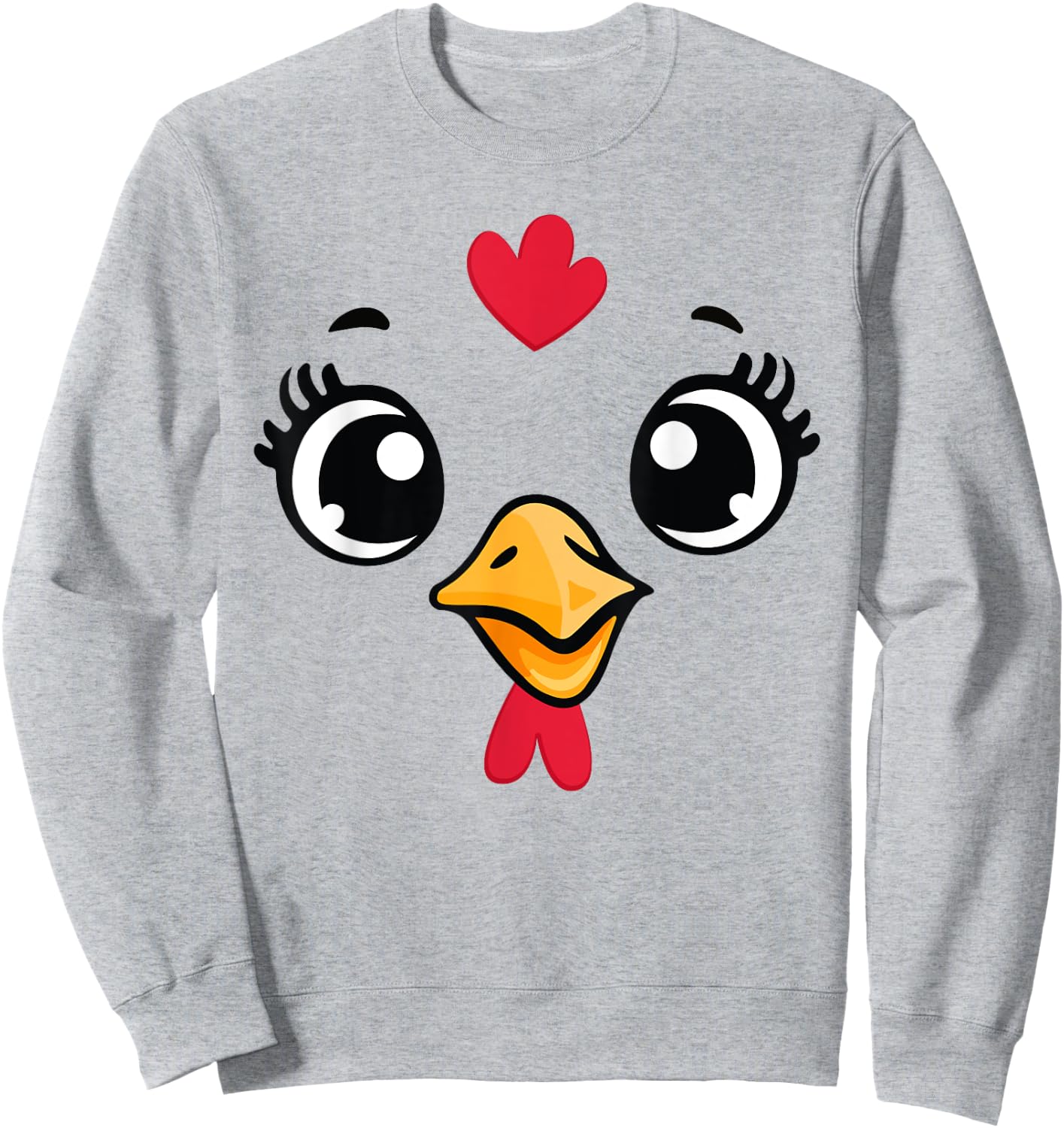 Funny Chicken Halloween Costume Women Kids Halloween Sweatshirt - Sweatshirt | Ash