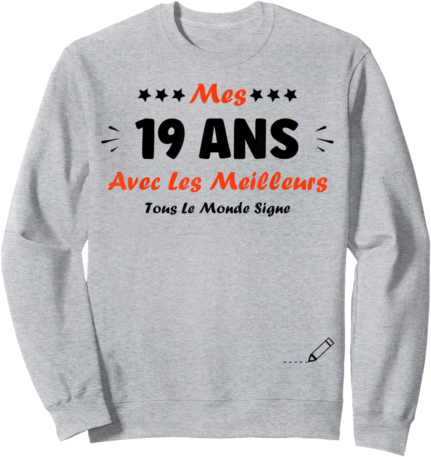 Signature 19 Years Birthday Humour 19 Years to Sign , white, S Sweatshirt - Sweatshirt | Ash