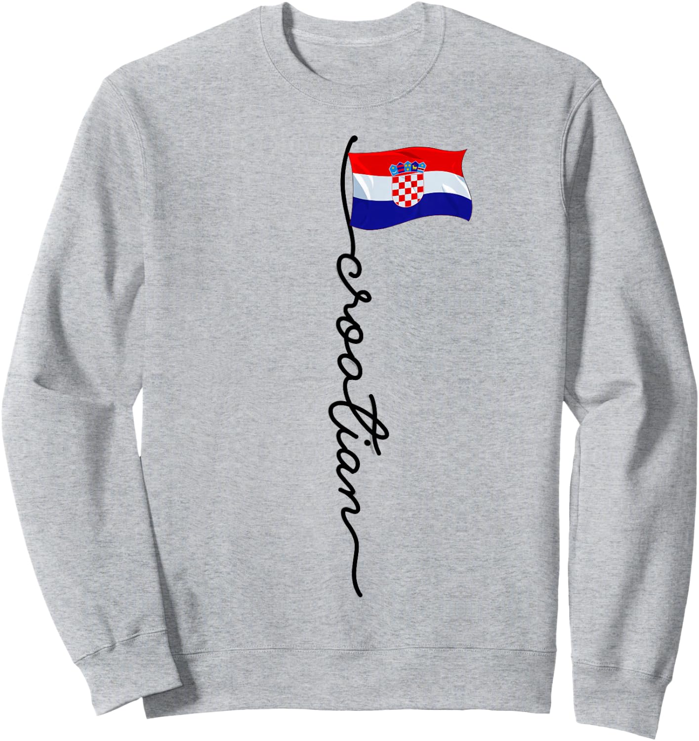 Croatia Signature Croatian , white, S Sweatshirt - Sweatshirt | Ash