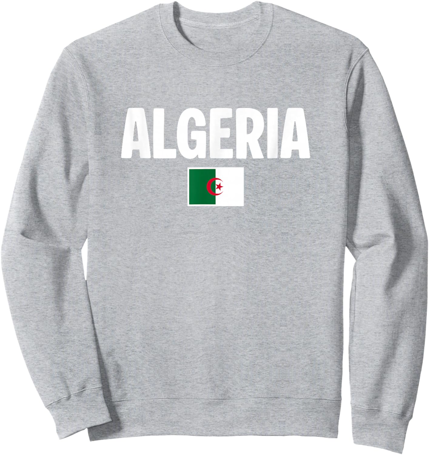 Algerian Flag Algeria Sweatshirt - Sweatshirt | Ash
