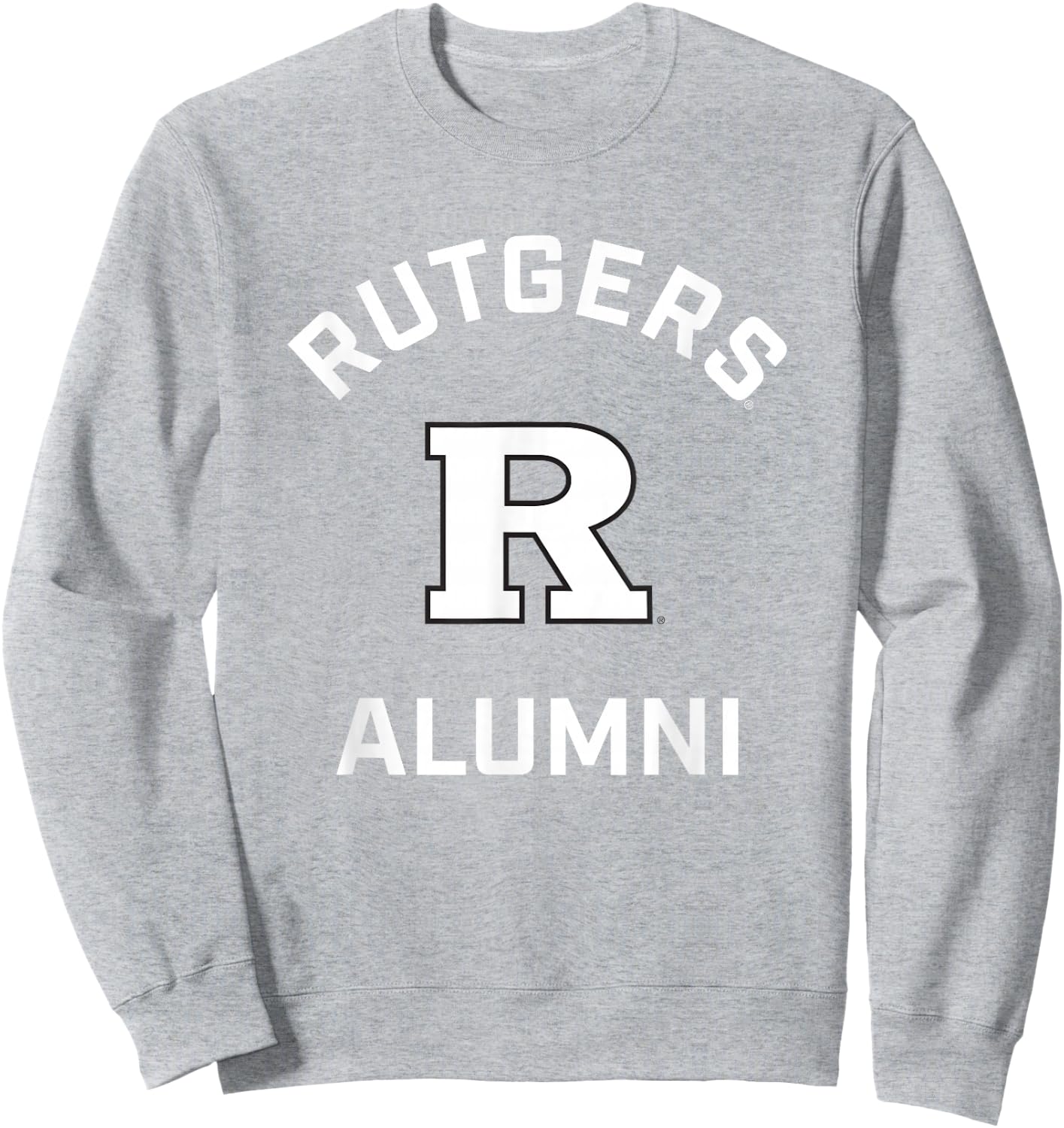 Rutgers University Scarlet Knights Arched Alumni Sweatshirt - Sweatshirt | Ash