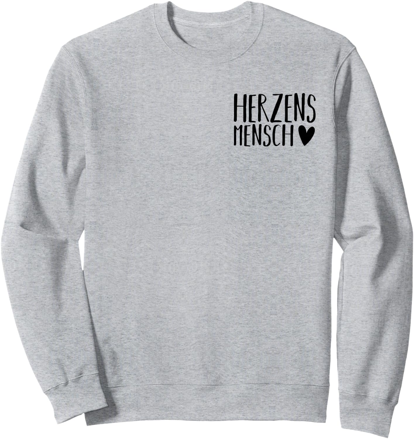 with German Text "Herzensmensch Freundinnen Beste Freundinnen Beste Freundinnen", White Sweatshirt - Sweatshirt | Ash