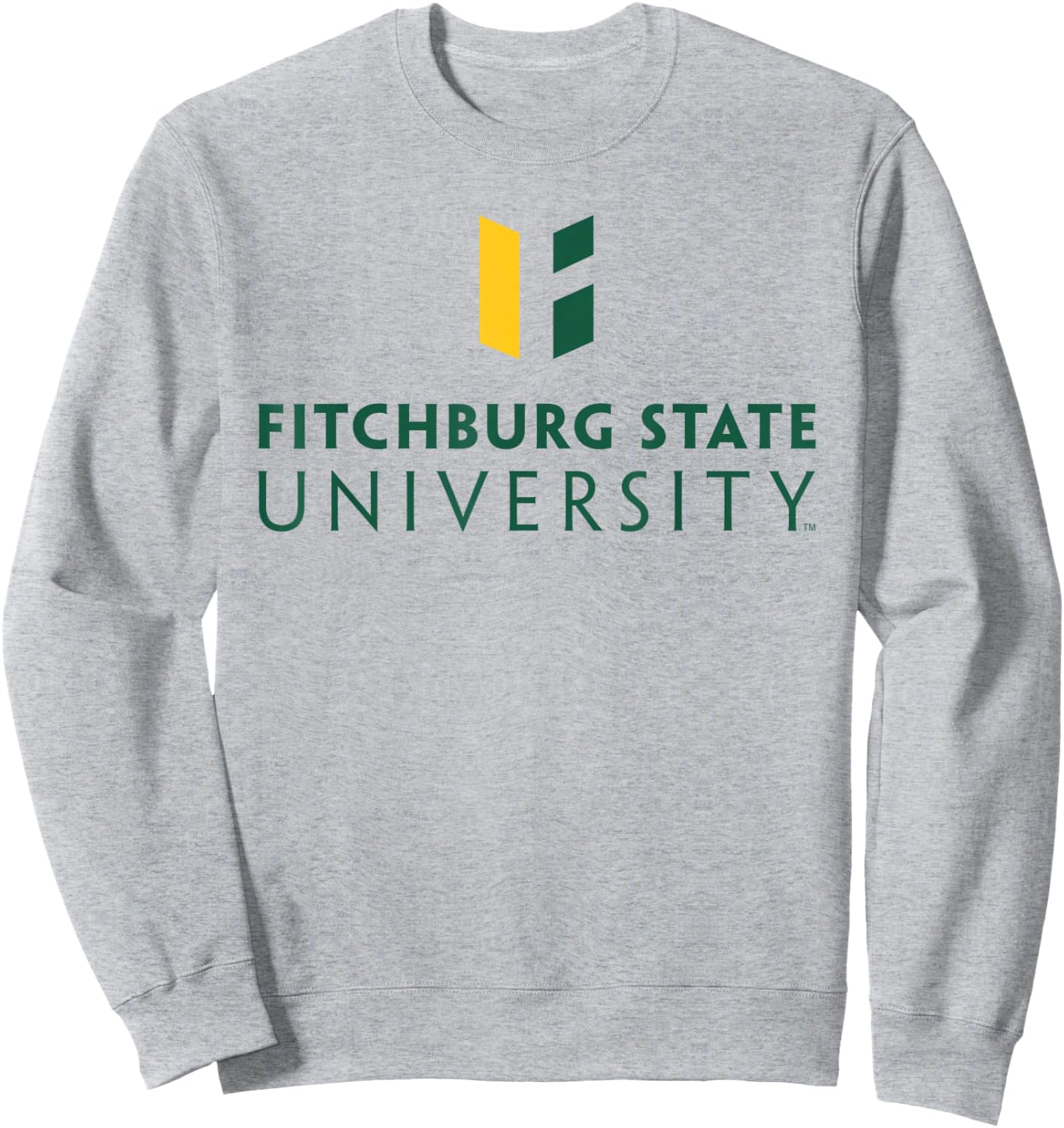 Fitchburg State University Falcons Wordmark Logo Sweatshirt - Sweatshirt | Ash