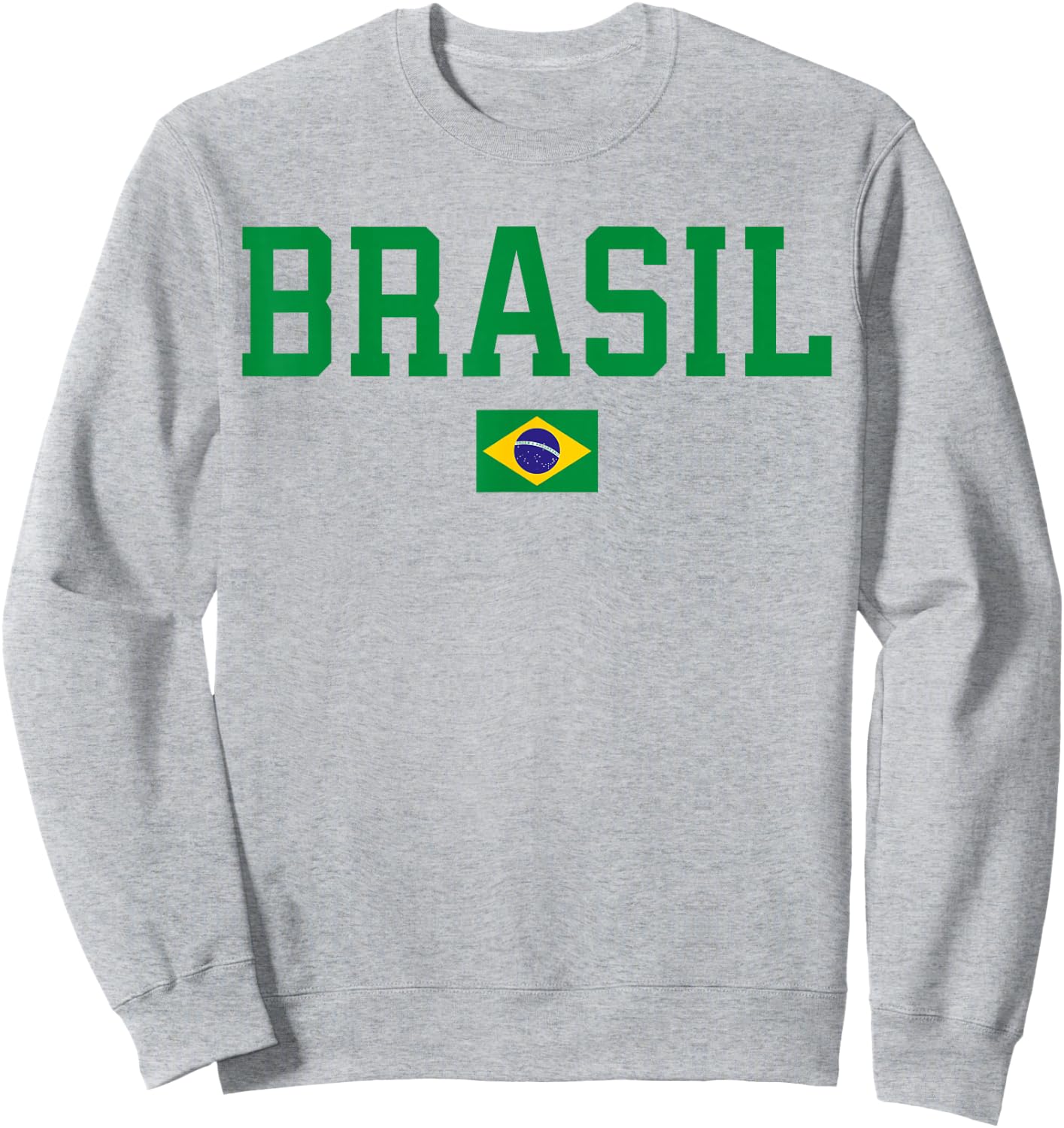 Brasil Brazil Flag Sweatshirt - Sweatshirt | Ash