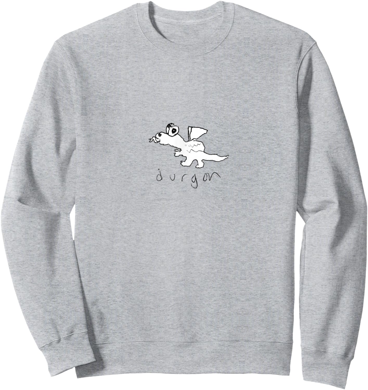 Durgon Dragon Graphic Streetwear Harujuku Aesthetic Sweatshirt - Sweatshirt | Ash