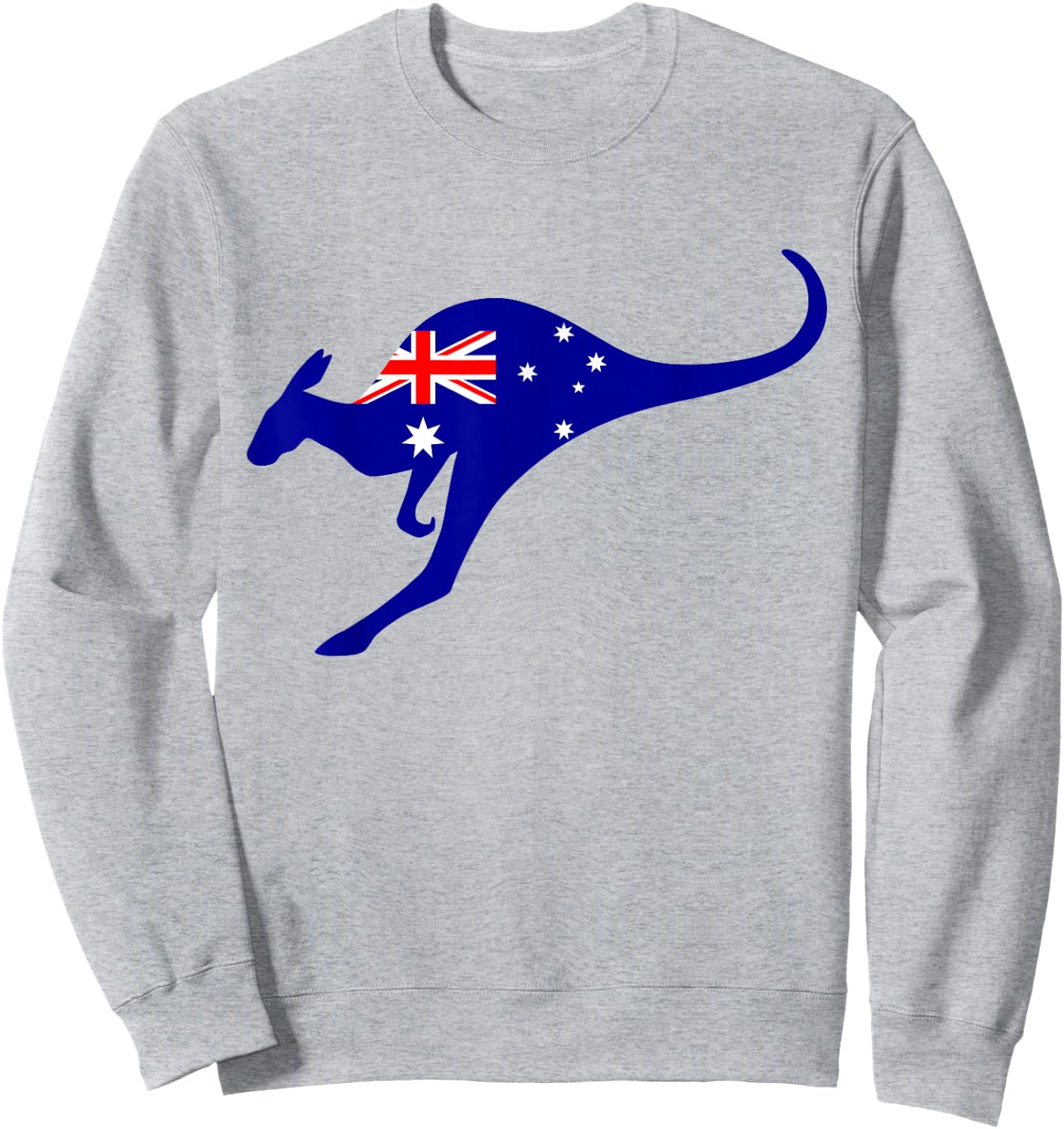Vintage Kangaroo Australia Flag Aussie Roo Kangaroo Sweatshirt - Sweatshirt | Ash