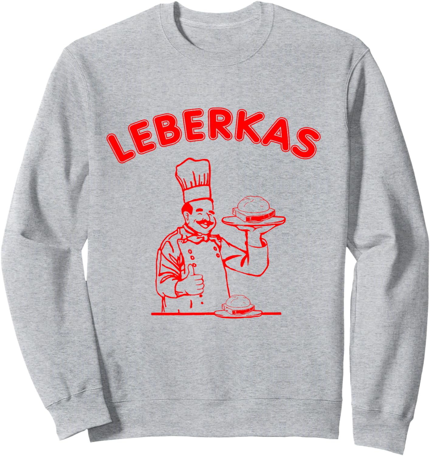 Leberkas Designs , White Sweatshirt - Sweatshirt | Ash